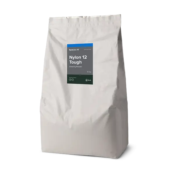 Ein Beutel mit Nylon 12 3D-Druckpulver mit 10kg Volumen. Enthält das Grundmaterial für den SLS-Sinterprozess
